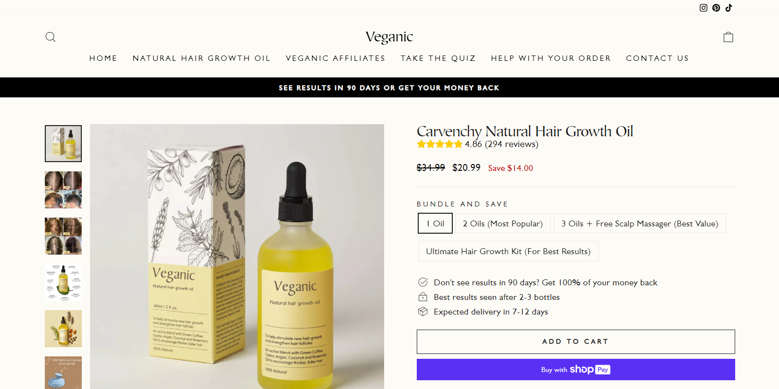 Veganic Hair Oil