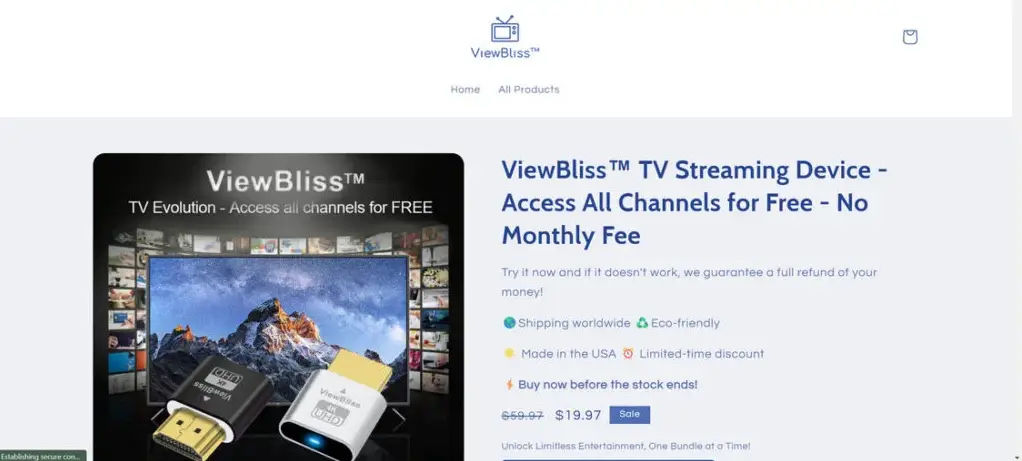 View Bliss TV Streaming Device