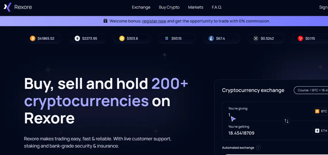 Rexore.com Crypto