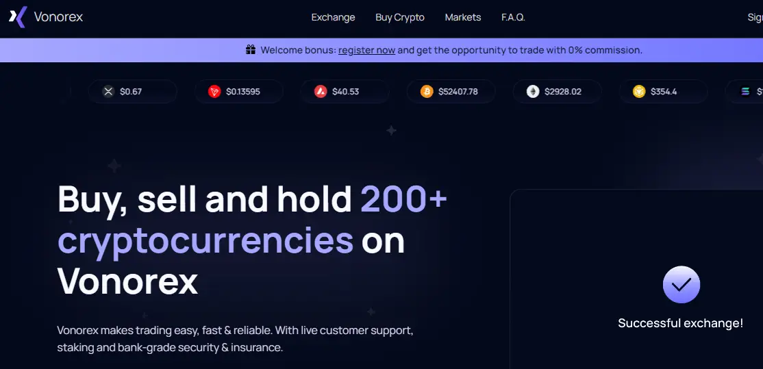 Vonorex.com Crypto